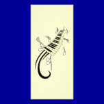 MUSICAL NOTES PIANO KEYBOARD TATTOO GRAPHICS rack cards