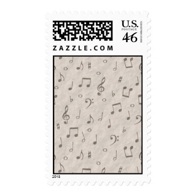 Musical Notes postage