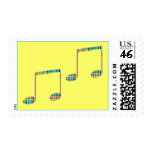 musical notes stamps