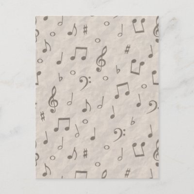 Musical Notes postcards