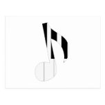 Musical notes postcards