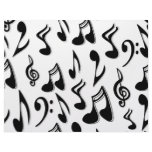 Musical Notes Scrapbook Paper Letterhead Template