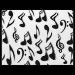 Musical Notes Scrapbook Paper Letterhead Template