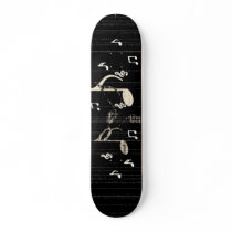 musical notes skateboard
