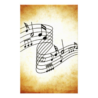 Music Notes Stationery | Zazzle