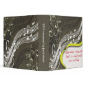 Musical notes + swirls binders, Christmas Gift by fine_stationery Musical notes + swirls binders, Christmas Gift