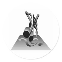 Musical Notes T-shirts and Gifts. stickers