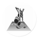 Musical Notes T-shirts and Gifts. stickers