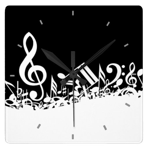 Musical Note Clock