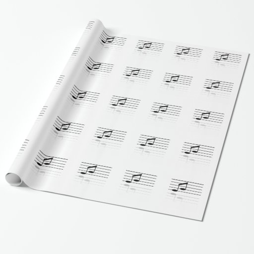 Musical Notes Wrapping Paper Zazzle