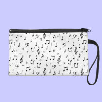 Musical Notes Wristlet bagettes bags