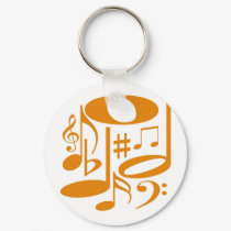 Musical Orange Keychain by SjStevenson Musical Orange Keychain