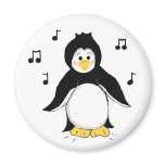 Musical Penguin Fridge Magnet