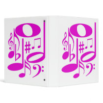 Musical Pink Binder
