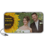 Musical Pink Gerber Swirl Your Wedding Photo Mini Speaker