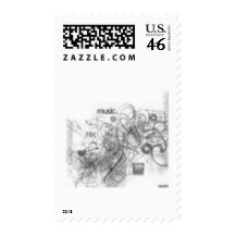 musical postage stamps