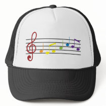 musical rainbow hats
