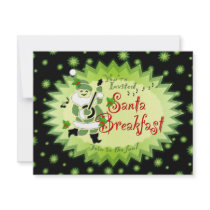 Musical Santa Elf Breakfast Invitations