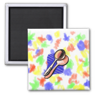Musical Spoons Graphic Image Magnets