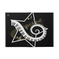 Musical Star Golden Notes Case For iPad Mini