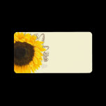 Musical Sunflower Address Labels