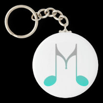 Musical Symbol "M" keychains