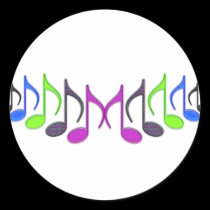 Musical Symbol "M" stickers
