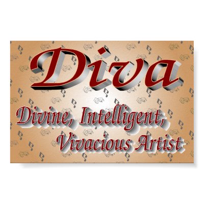 Musical Theatre Diva Print by OffTheBoards