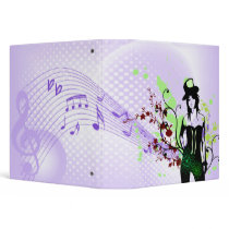 Musical Top Hat Woman Set Vinyl Binders