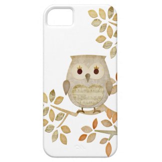 Musical Tree Owl Case iPhone 5 Case
