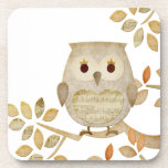 Musical Tree Owl Cork Coaster