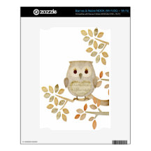 Musical Tree Owl Decal For The NOOK