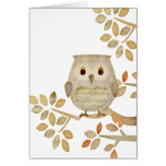 Musical Tree Owl Greeting Card