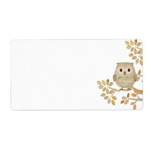 Musical Tree Owl Label