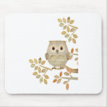 Musical Tree Owl Mouse Pads