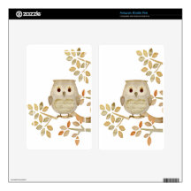 Musical Tree Owl Skins For Kindle Fire