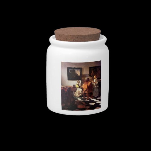 Musical Trio by Johannes Vermeer Candy Jar