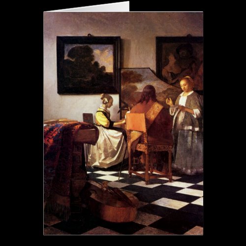 Musical Trio by Johannes Vermeer Card