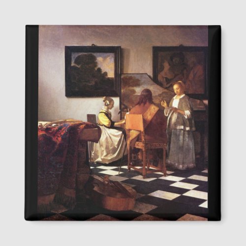 Musical Trio by Johannes Vermeer Magnets