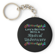 Musical Underscore Keychain keychains