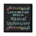 Musical Underscore Magnet by Showtune_Nation Musical Underscore Magnet