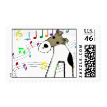Musical Wire Fox Terrier postage by arenasfoxterrier Musical Wire Fox Terrier postage