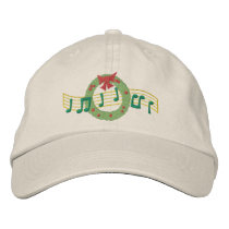 Musical Wreath embroidered hats