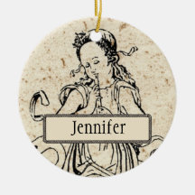 Musicha XXVI Personalized Round Ornament