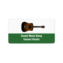 Musician and Music Promotional Avery Label at Zazzle