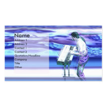 Musician Blues - Business Business Card Template