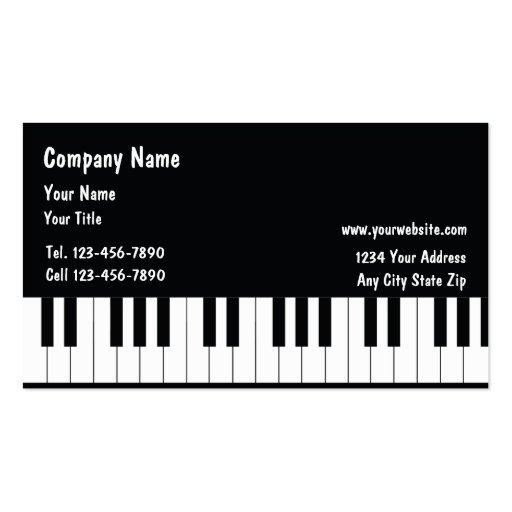 Musician Business Cards (front side)