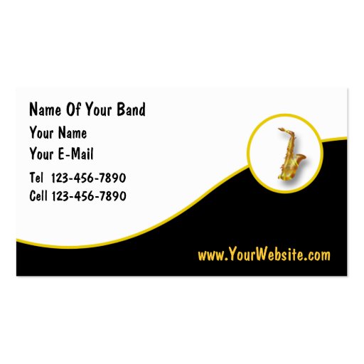 Musician Business Cards (front side)