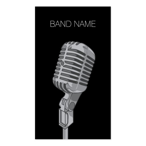 Musician Guitarist Singer Band Artist Publicity Business Card (front side)