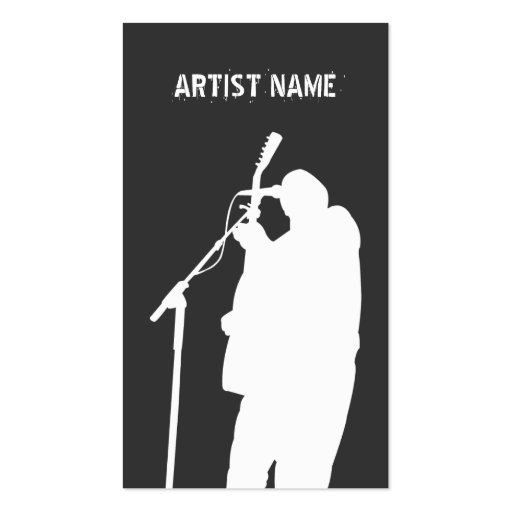 Musician Guitarist Singer Band Artist Publicity Business Card